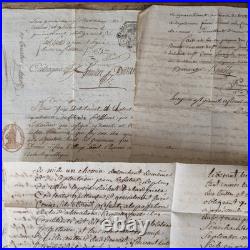 Lot 20 Pages Manuscrites Anciennes 18ème Siècle Documents Notariés Révolution