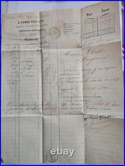 Lot 2 lettres-pli XIXe siècle 1861 & 1886 France Affranchissements multipl