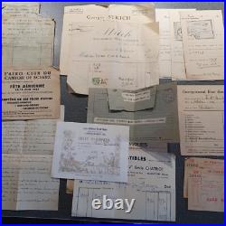 Lot 30 papiers anciens, archives famille Paris, milieu XXème siècle