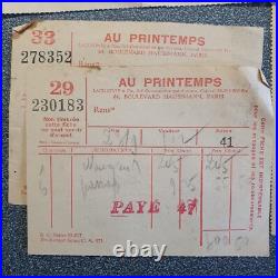 Lot 30 papiers anciens, archives famille Paris, milieu XXème siècle