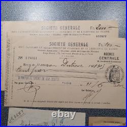 Lot 30 papiers anciens, archives famille Paris, milieu XXème siècle