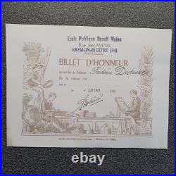 Lot 30 papiers anciens, archives famille Paris, milieu XXème siècle