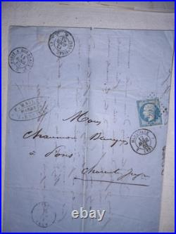 Lot 4 Archives Pons Notaire Napoleon III Empire Correspondance Charente-Maritime