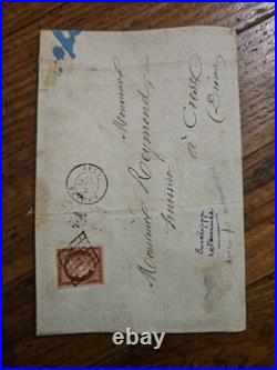 Lot 4 lettres XIXe France Espagne Italie Cérès commerce + 1 coloniale