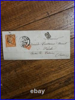 Lot 4 lettres XIXe France Espagne Italie Cérès commerce + 1 coloniale