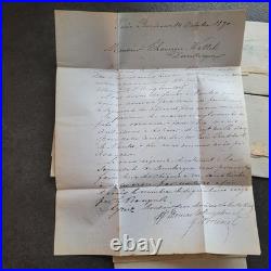 Lot 5 lettres Guerre de 1870 Bordeaux? Nord commerce Guanape Amérique Sud