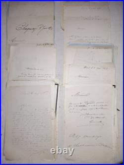 Lot 7 Archives Pons Notaire Napoleon III Empire Correspondance Charente-Maritime