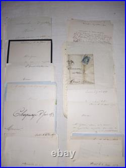 Lot 7 Archives Pons Notaire Napoleon III Empire Correspondance Charente-Maritime