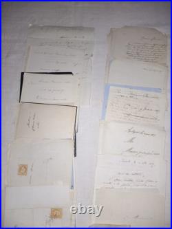 Lot 7 Archives Pons Notaire Napoleon III Empire Correspondance Charente-Maritime