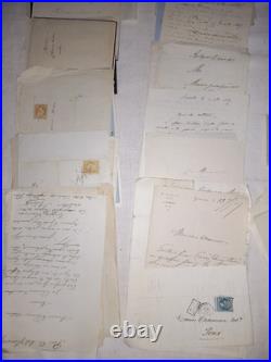 Lot 7 Archives Pons Notaire Napoleon III Empire Correspondance Charente-Maritime