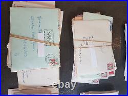 Lot Correspondance Famille Annees 50 A 70 + De 350 Lettres Timbres Et Flammes