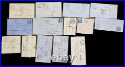 Lot De 14 Lettres Anciennes De La Haute Saône