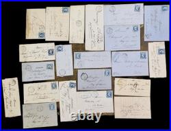 Lot De 21 Lettres Anciennes De La Haute Saône