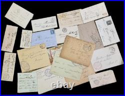 Lot De 21 Lettres Anciennes De La Seine