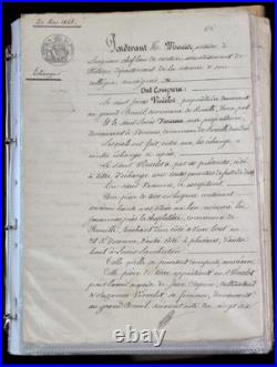 Lot De Documents Anciens XIXe Siecle