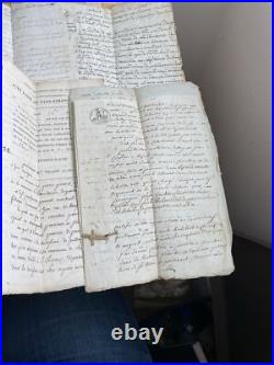 Lot Divers Documents 19 Eme Vente Acte Manuscrit Notaire Avis Chambéry Savoie