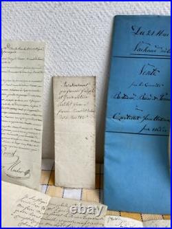 Lot Divers Documents 19 Eme Vente Acte Manuscrit Notaire Avis Chambéry Savoie