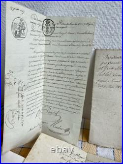 Lot Divers Documents 19 Eme Vente Acte Manuscrit Notaire Avis Chambéry Savoie