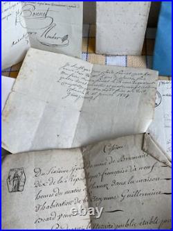 Lot Divers Documents 19 Eme Vente Acte Manuscrit Notaire Avis Chambéry Savoie