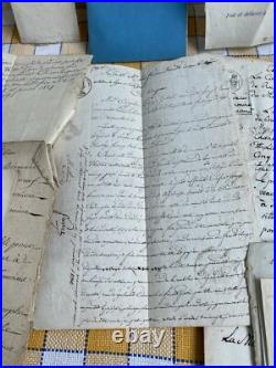 Lot Divers Documents 19 Eme Vente Acte Manuscrit Notaire Avis Chambéry Savoie