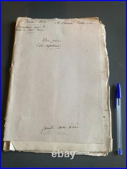 Lot Famille MORA / GILBERT Archives notariales 1760-1824, 202 pp manuscrites