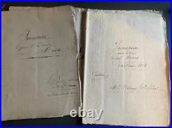 Lot Famille MORA / GILBERT Archives notariales 1760-1824, 202 pp manuscrites