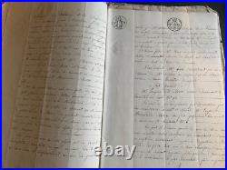 Lot Famille MORA / GILBERT Archives notariales 1760-1824, 202 pp manuscrites
