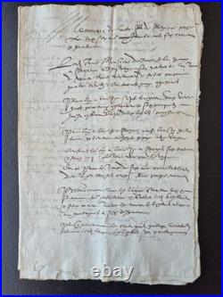 Lot Manuscrits 1690 Dossier D'instruction Marine Amirauté De Provence