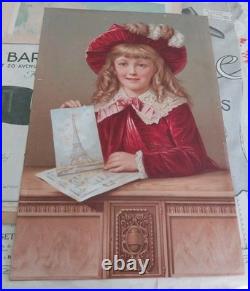 Lot de 11 grands chromos/images début 1900 Idéales pour être encadrées