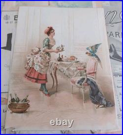 Lot de 11 grands chromos/images début 1900 Idéales pour être encadrées