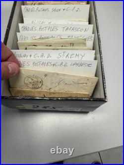 Lot de 190 Marques Postales des Bouches du Rhone / Lettres 18 et 19 e siecle
