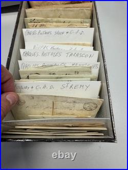 Lot de 190 Marques Postales des Bouches du Rhone / Lettres 18 et 19 e siecle