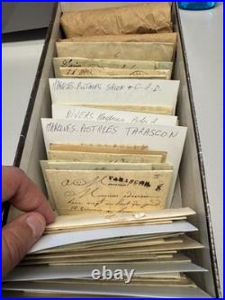 Lot de 190 Marques Postales des Bouches du Rhone / Lettres 18 et 19 e siecle