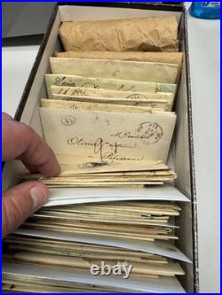 Lot de 190 Marques Postales des Bouches du Rhone / Lettres 18 et 19 e siecle