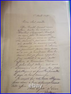 Lot de 27 lettres et documents maçonniques du XIXe siècle