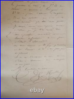 Lot de 27 lettres et documents maçonniques du XIXe siècle