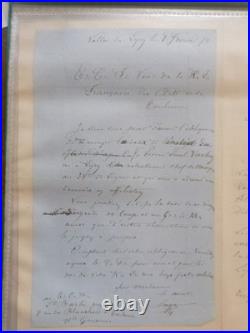 Lot de 27 lettres et documents maçonniques du XIXe siècle