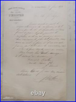 Lot de 27 lettres et documents maçonniques du XIXe siècle