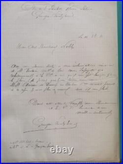 Lot de 27 lettres et documents maçonniques du XIXe siècle