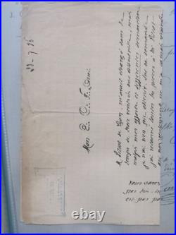 Lot de 27 lettres et documents maçonniques du XIXe siècle