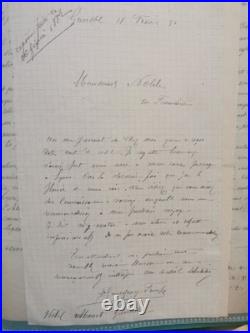Lot de 27 lettres et documents maçonniques du XIXe siècle