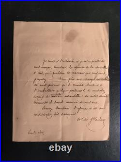 Lot de 3 L. A. S. De Louis-Clair de Saint-Aulaire, chambellan, ambassadeur