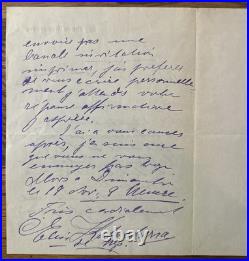 Lot de 4 lettres autographes signées Frantz Jourdain Salon d'Automne 1917