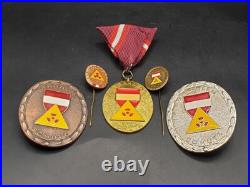 Lot de 5 médailles Autriche Austria insignes de protection contre les rayons