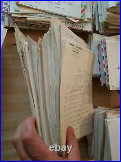 Lot de 6kg de correspondance d'une famille duchateau. 1250 lettres manuscrites