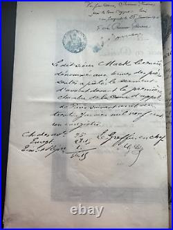 Lot de 8 DIPLOMES de LICENCIE EN DROIT de 1900 à 1906 sur papier parcheminé