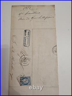 Lot de 9 lettres industrielles 1872 Mines Loire / Houillères / St-Étienne Lot de 9 lettres industrielles 1872 Mines Loire / Houillères / St-Étienne