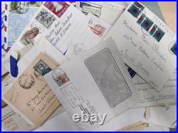 Lot de correspondances des années 1940 à 1980 lettres, enveloppes Marcophilie