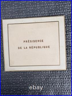 Lot exceptionnel de menus et cartons de table de la Présidence de la République
