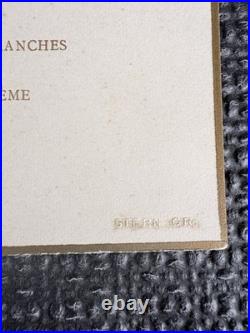 Lot exceptionnel de menus et cartons de table de la Présidence de la République